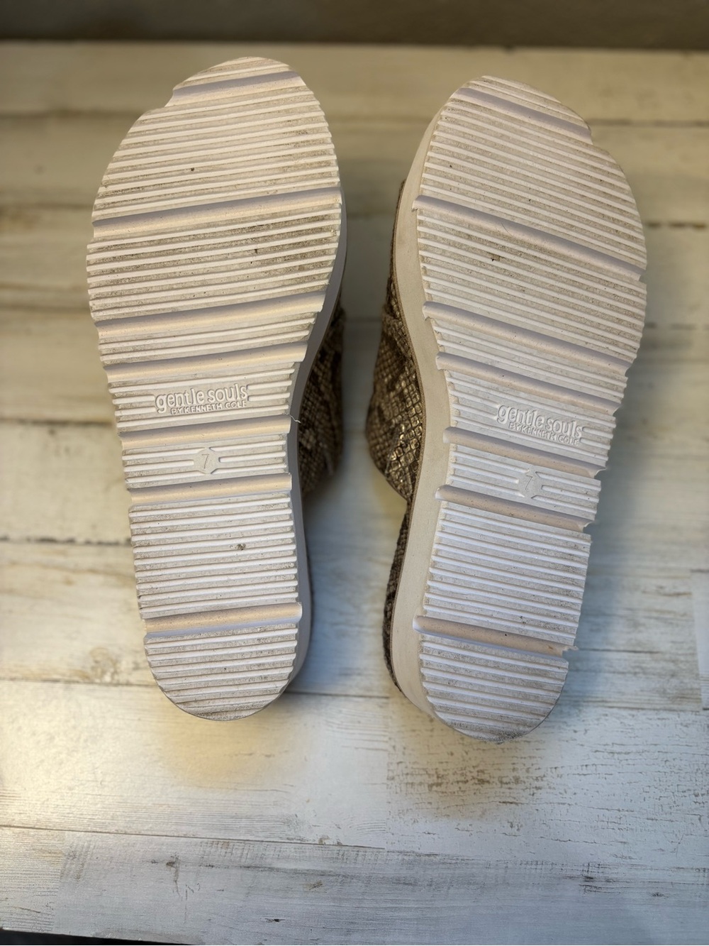 gentle souls Brown Snake-Print Slide Sandals - Picture 4 of 4